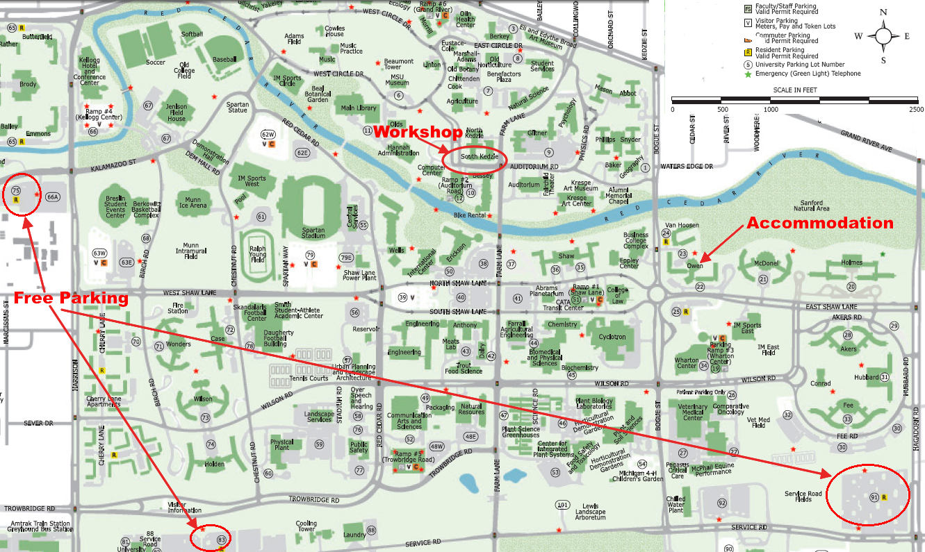 Map state michigan campus university parking colorado maps iowa inspirational secretmuseum flag fresh